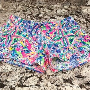 Lilly Pulitzer Colorful Patterned Athletic Shorts